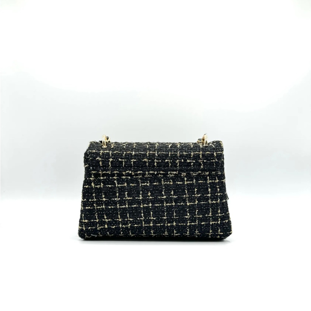 Badgley Mischka Textured Tweed Messenger Bag *NWT* - Picture 2 of 5